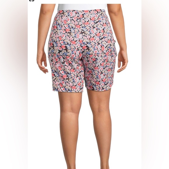 Terra & Sky Size 3X 24W-26W Womens Pull On Millennium Stretch Shorts Floral New - Picture 6 of 8